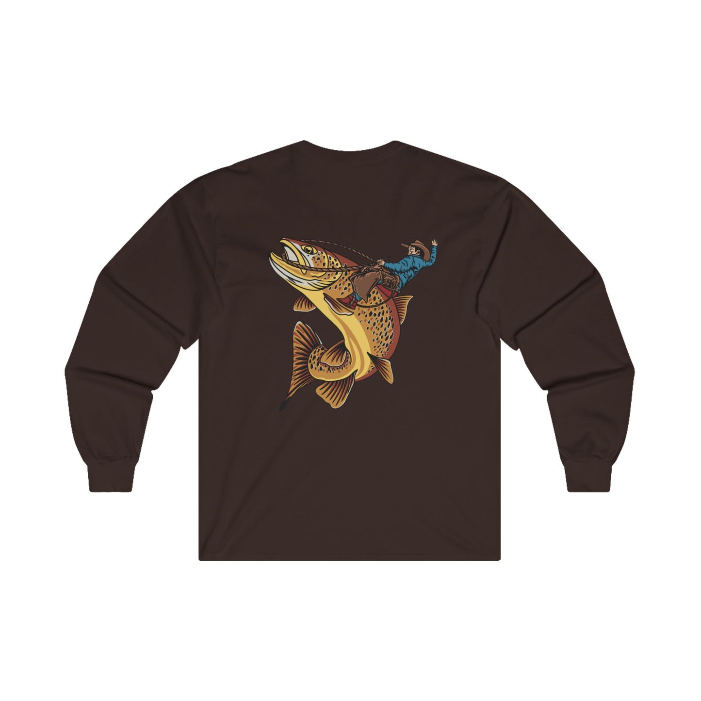 Buckin' Brown Long Sleeve Tee