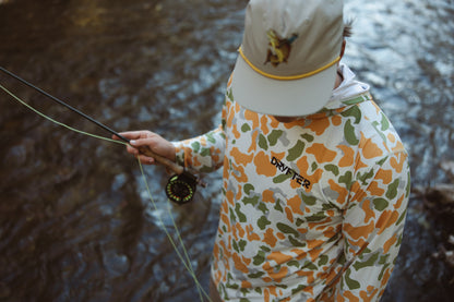 Brown Trout Camo Sun Hoodie